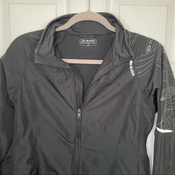 Sugoi Black Zip Up Running Jacket Small - Picture 2 of 7